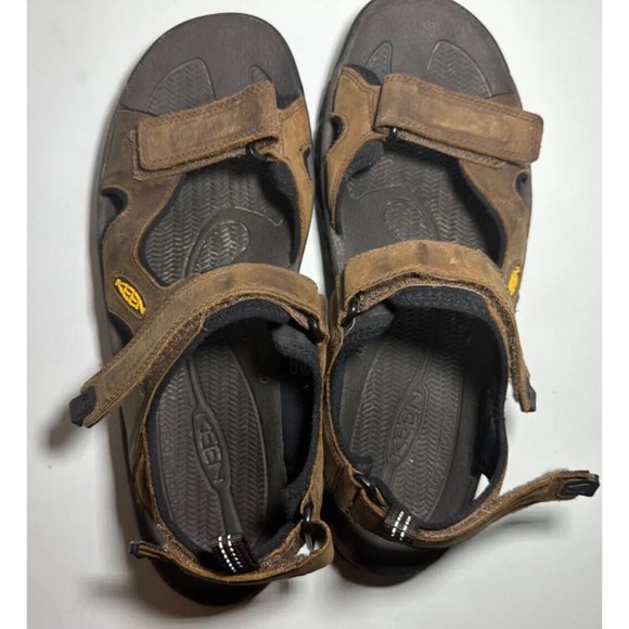 Keen Shoes Men’s Size 12 Brown Leather Strap Open ￼Toe Hiking Sandals Outdoors ￼ - Picture 7 of 9